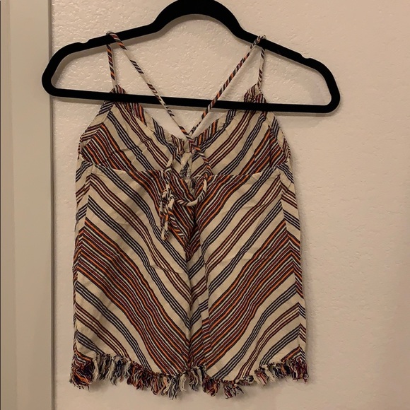 Urban Outfitters Chevron Tank Top with Tassels - Picture 2 of 4